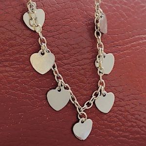 Silver Heart Charm Bracelet